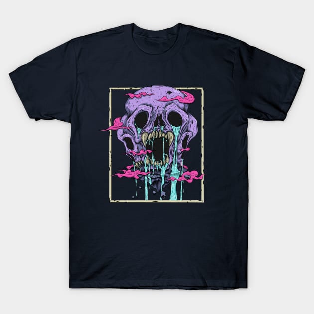 Skull Cave Neverland T-Shirt by witart.id